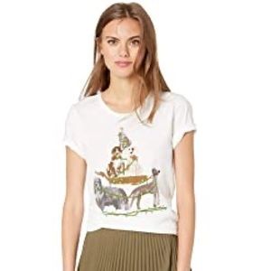 J.CREW dog Christmas tree t-shirt collector